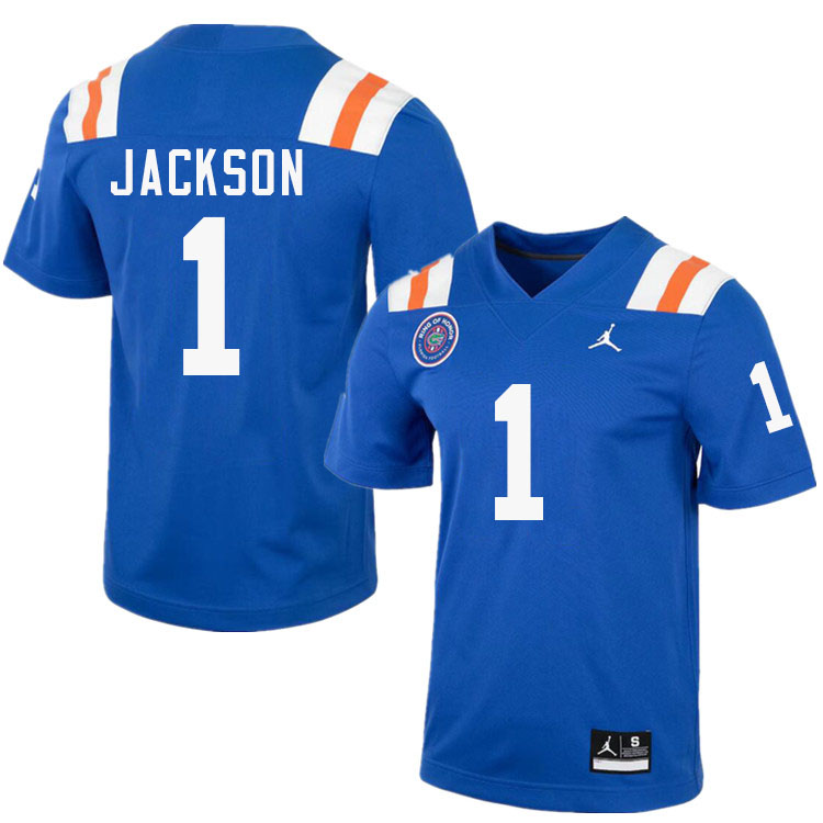 Ty Jackson Florida Jersey,Florida Gators #1 Ty Jackson Uniforms,Jersey Youth-Throwback Royal